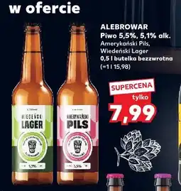 Kaufland Piwo Alebrowar Wiedeński Lager 5,5% alk oferta