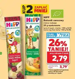 Kaufland Batonik owocowy HiPP BIO Banany-Jabłka oferta