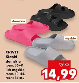 Kaufland Klapki męskie Crivit rozm. 40-44 oferta
