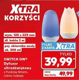 Kaufland Dyfuzor ultradźwiękowy Switch On z funkcją timera oferta
