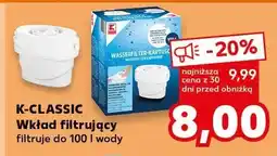Kaufland Wkład filtrujący K-Classic filtruje do 100l wody oferta