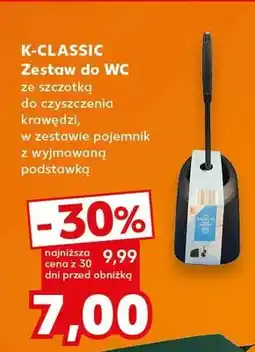 Kaufland Zestaw do WC K-Classic ze szczotką do czyszczenia krawędzi z pojemnikiem z wyjmowaną podstawką oferta