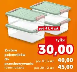 Kaufland Zestaw pojemników do przechowywania 20l 2szt oferta