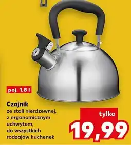 Kaufland Czajnik ze stali nierdzewnej z ergonomicznym uchwytem do wszystkich rodzajów kuchenek oferta