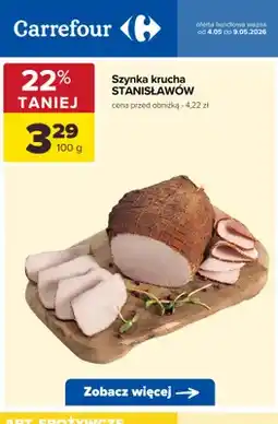 Carrefour Szynka krucha Stanisławów oferta