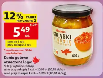 Dania gotowe gołąbki w sosie pomidorowym Auchan