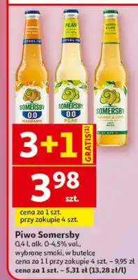 Auchan Piwo Somersby Mandarin 0.0 bezalkoholowe oferta