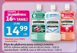 Auchan Płyn do płukania jamy ustnej Listerine Advanced White oferta