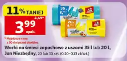 Auchan Worki na śmieci zapachowe z uszami Jan Niezbędny oferta