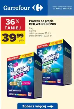 Carrefour Proszek do prania Der Waschkönig universal oferta