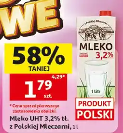 Auchan Mleko UHT 3,2% z Polskiej Mleczarni oferta