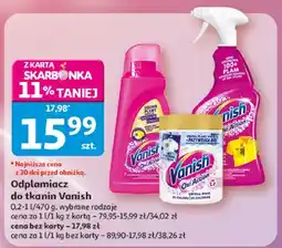 Auchan Odplamiacz do tkanin Vanish Oxi Action oferta