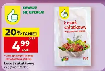 Auchan Łosoś sałatkowy wędzony na zimno oferta