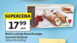 Auchan Rurki z ciasta faworkowego Cannoli Siciliani Fiordi oferta