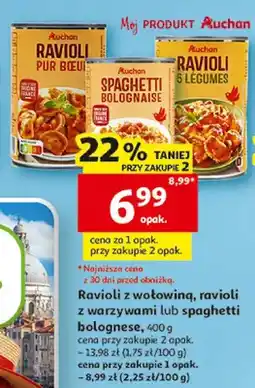 Auchan Spaghetti bolognese Auchan oferta