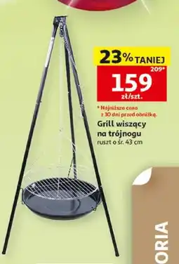 Auchan Grill wiszący na trójnogu ruszt o śr. 43cm oferta