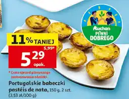 Auchan Portugalskie babeczki pastéis de nata Auchan oferta