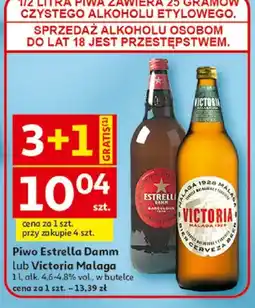 Auchan Piwo Victoria Malaga oferta