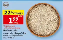 Auchan Nasiona chia szałwia hiszpańska oferta