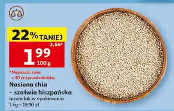 Auchan Nasiona chia szałwia hiszpańska oferta