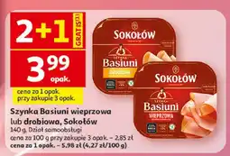 Auchan Szynka Basiuni drobiowa Sokołów oferta