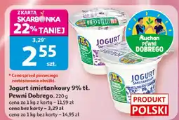 Auchan Jogurt śmietankowy 9% tł. Pewni Dobrego oferta