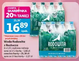Auchan Woda Rodowita z Roztocza niegazowana oferta