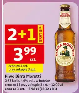 Auchan Piwo Birra Moretti L'Autentica oferta