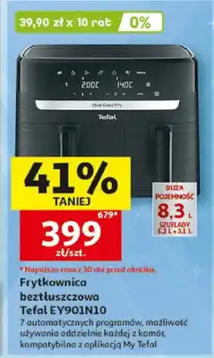Auchan Frytkownica beztłuszczowa Tefal EY901N10 oferta