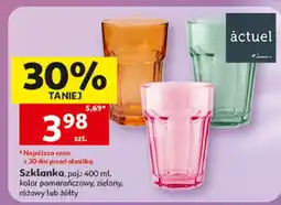 Auchan Szklanka actuel kolor żółty oferta