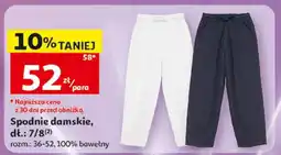 Auchan Spodnie damskie dł. 7/8 Inextenso rozm. 36-52 100% bawełny oferta