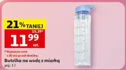 Auchan Butelka na wodę z miarką actuel oferta