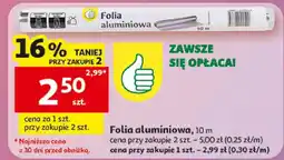Auchan Folia aluminiowa 10m oferta