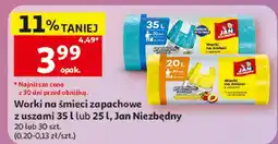 Auchan Worki na śmieci zapachowe z uszami Jan Niezbędny oferta
