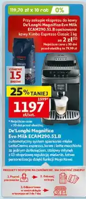 Auchan Ekspres do kawy De'Longhi Magnifica Evo Milk ECAM290.51.B oferta
