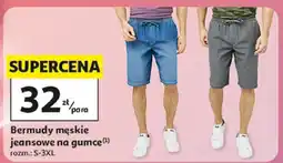 Auchan Bermudy męskie jeansowe na gumce Inextenso rozm. S-3XL oferta
