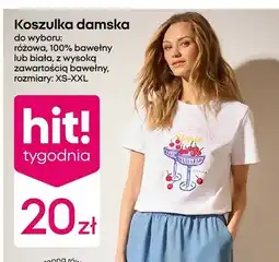 Pepco Koszulka damska biała z wysoką zawartością bawełny oferta