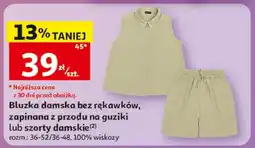 Auchan Szorty damskie Inextenso rozm. 36-48 100% wiskozy oferta