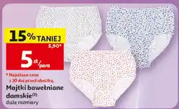 Auchan Majtki bawełniane damskie Inextenso duże rozmiary oferta