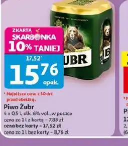 Auchan Piwo Zubr oferta