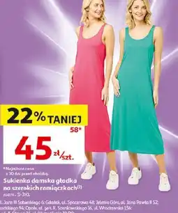 Auchan Sukienka damska gładka oferta