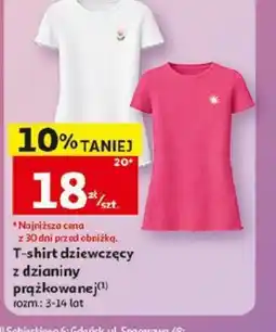 Auchan T-shirt dziewczęcy oferta