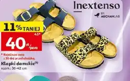 Auchan Inextenso Klapki damskie oferta