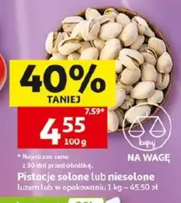 Auchan Pistacje solone lub niesolone oferta