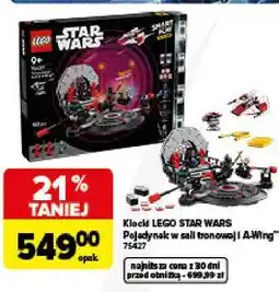 Carrefour Klocki LEGO STAR WARS Pojedynek w sali tronowej I A-Wing 75427 oferta
