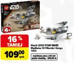 Carrefour Klocki LEGO STAR WARS Myśliwiec N-1 Mando i Grogu 75410 oferta