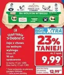 Kaufland Jaja z chowu na wolnym wybiegu klasa M oferta