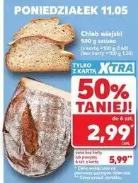 Kaufland Chleb wiejski 500 g sztuka oferta