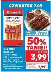 Kaufland OLEWNIK Kiełbaski różne rodzaje 200 g opakowanie oferta