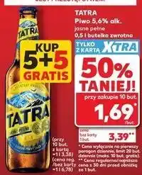 Kaufland Piwo 5,6% alk. jasne pełne Tatra oferta
